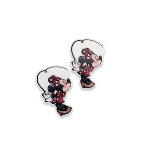 2pc Pucker Up Miss Mouse Planar Resin