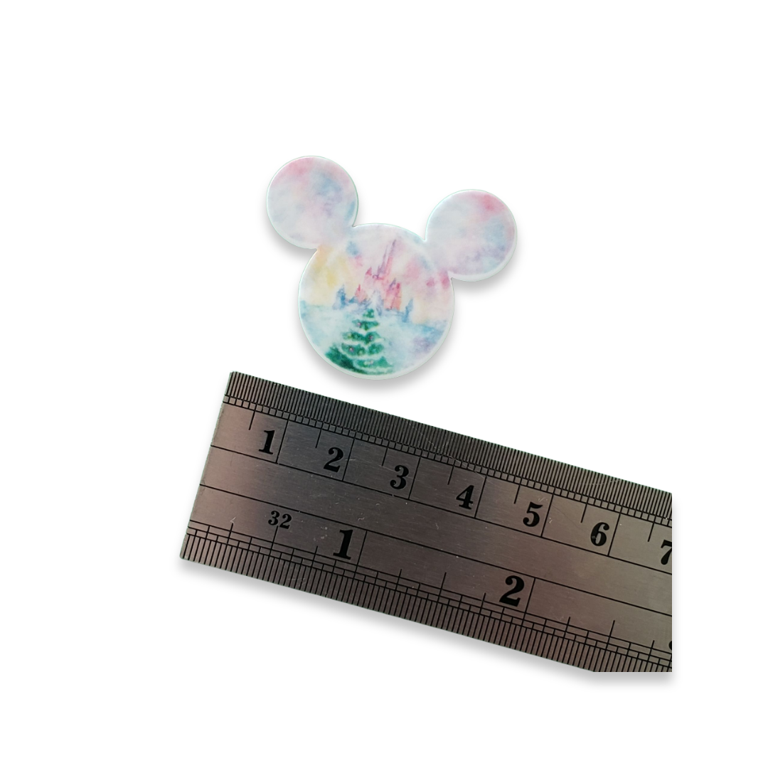 2pc Christmas Mickey Planar Resin