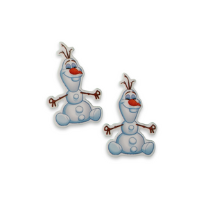 2pc Friendly Snowman Planar Resin