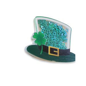 St. Patrick's Day Acrylic Sequins Shaker