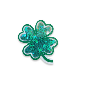 Shamrock Acrylic Sequins Shaker