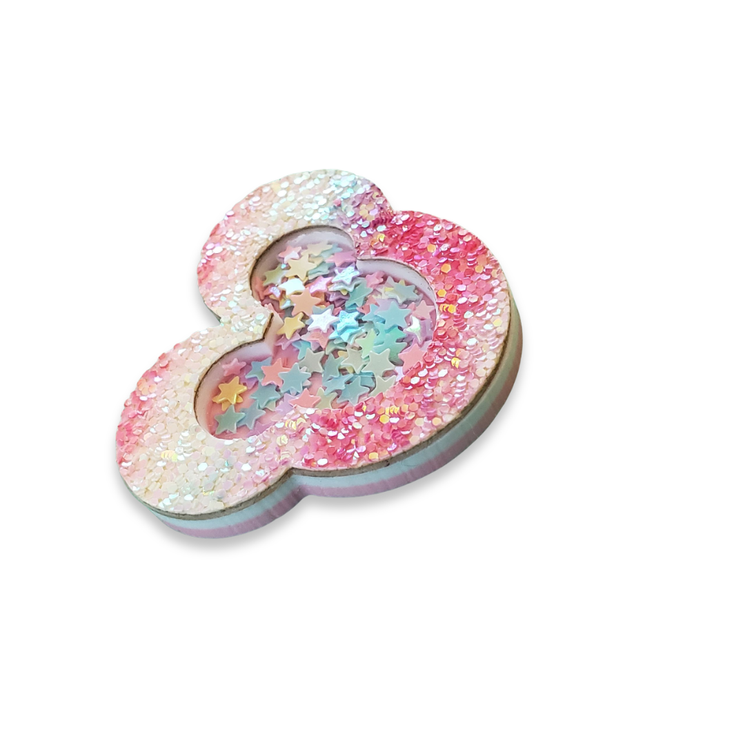 Rainbow Mouse Acrylic Sequins Shaker