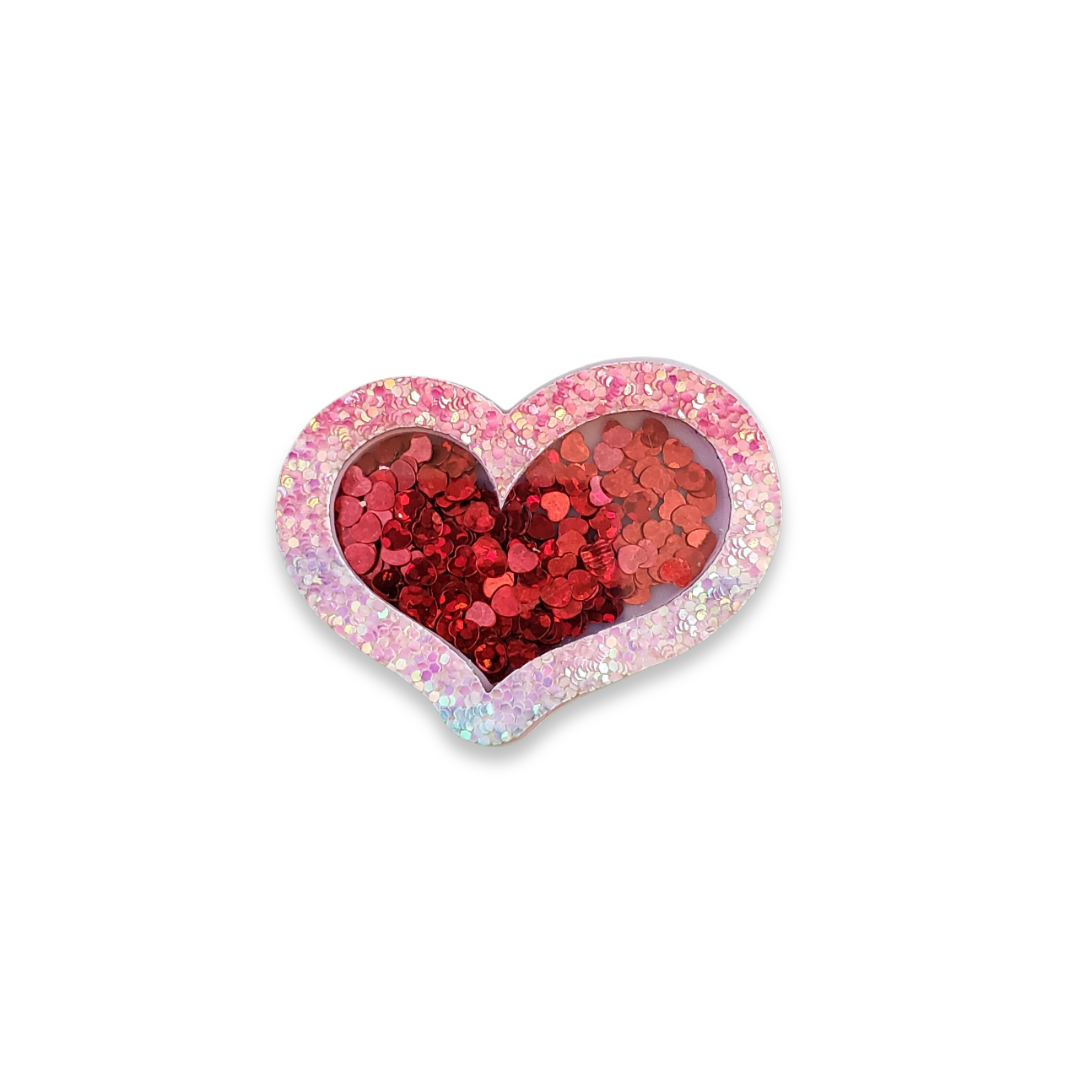 Red Heart Acrylic Sequins Shaker