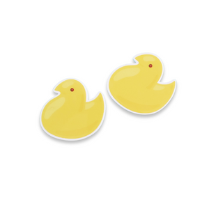 2pc Yellow Easter Peeps Planar Resin