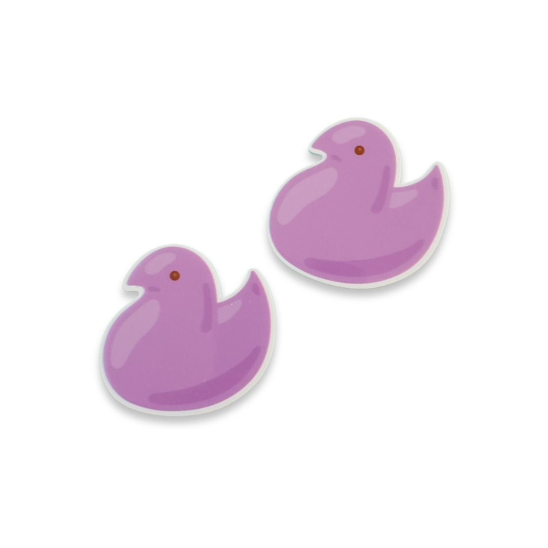 2pc Purple Easter Peeps Planar Resin