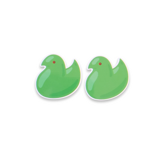 2pc Green Easter Peeps Planar Resin