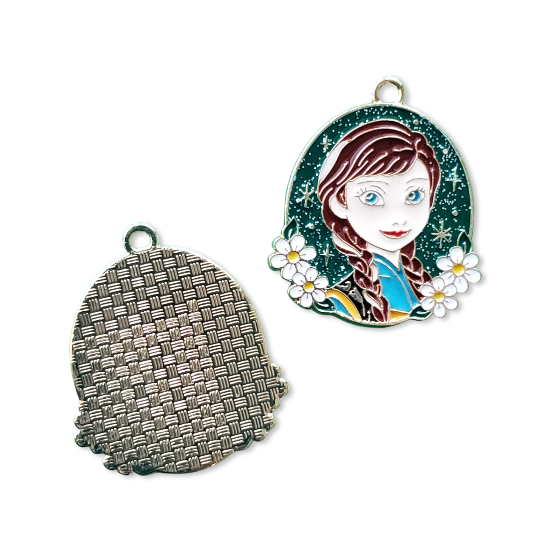 Enamel Princess Metal Charm