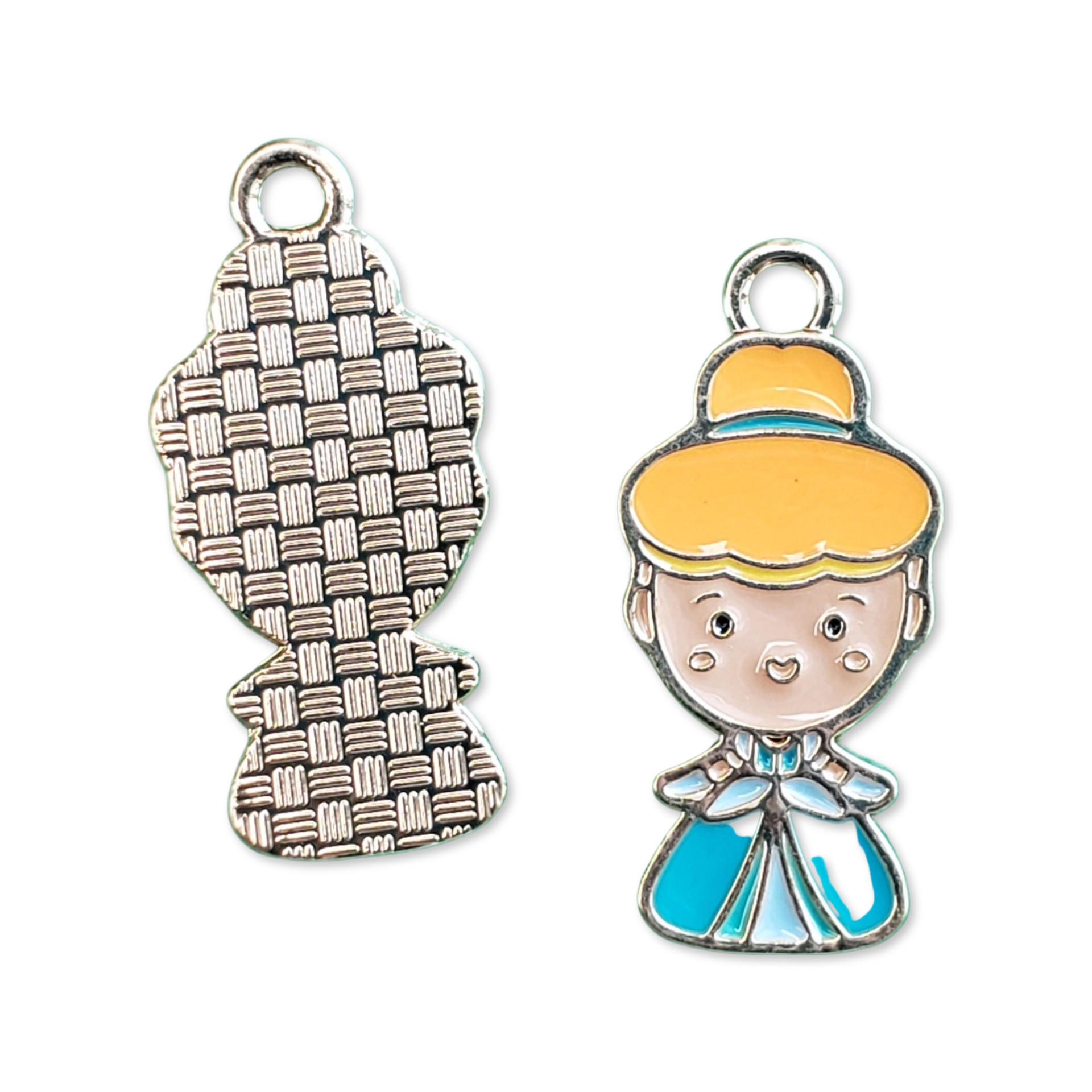 Enamel Princess Metal Charm