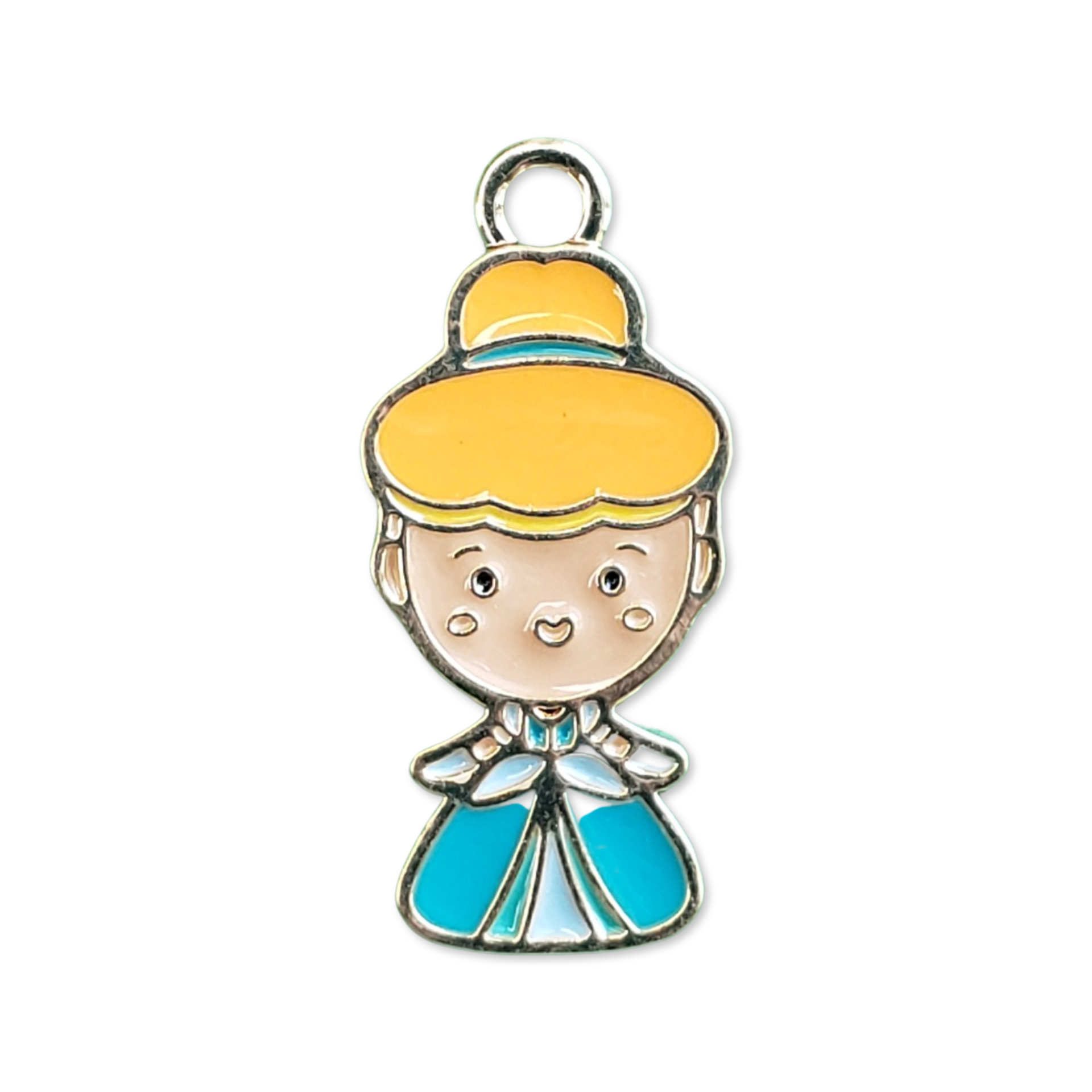 Enamel Princess Metal Charm