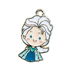 Enamel Frozen Princess Metal Charm