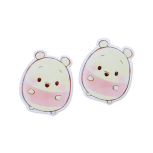 2pc Kawaii Honey Bear Planar Resin