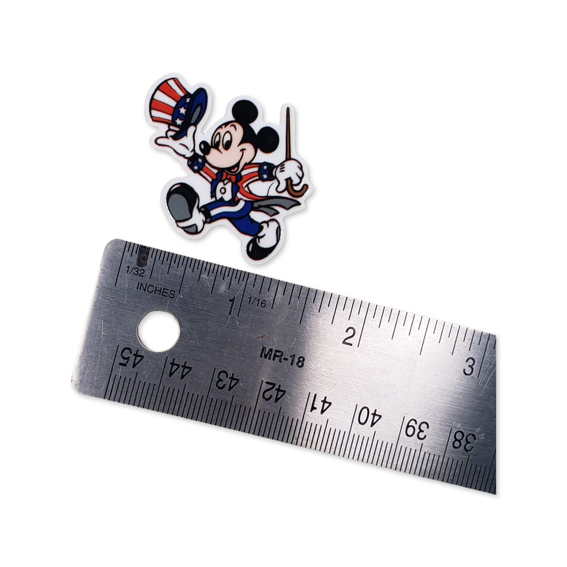 2pc 4th of July Mouse Planar Resin