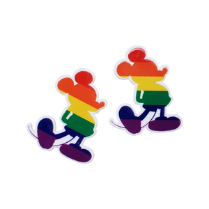 2pc Rainbow Mouse Planar Resin