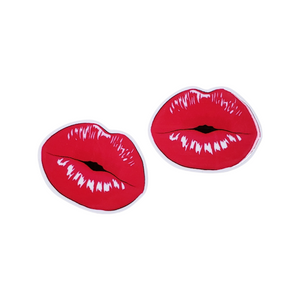 2pc Red Lips Planar Resin