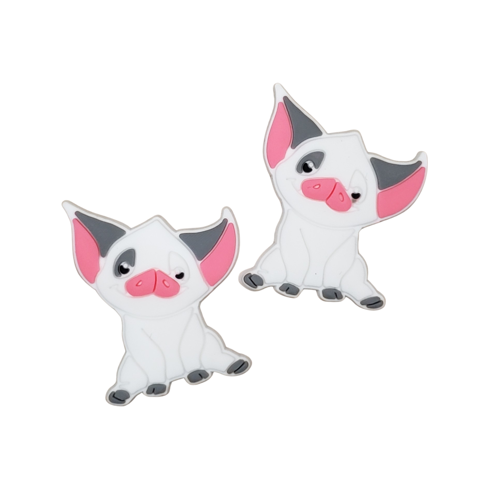 2pc Cute Pig Soft PVC Resin