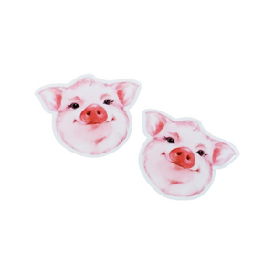 2pc Little Piggy Planar Resin