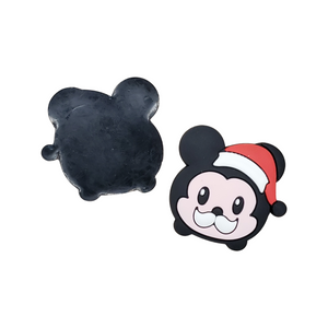 2pc Christmas Mouse Soft PVC Resin