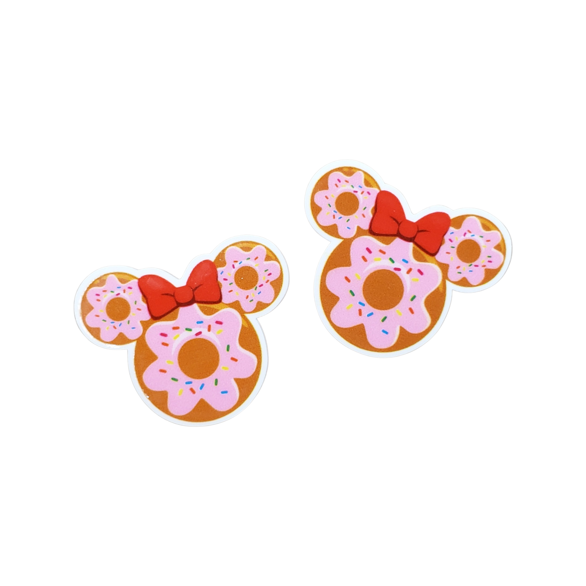 2pc Minnie Donut Planar Resin