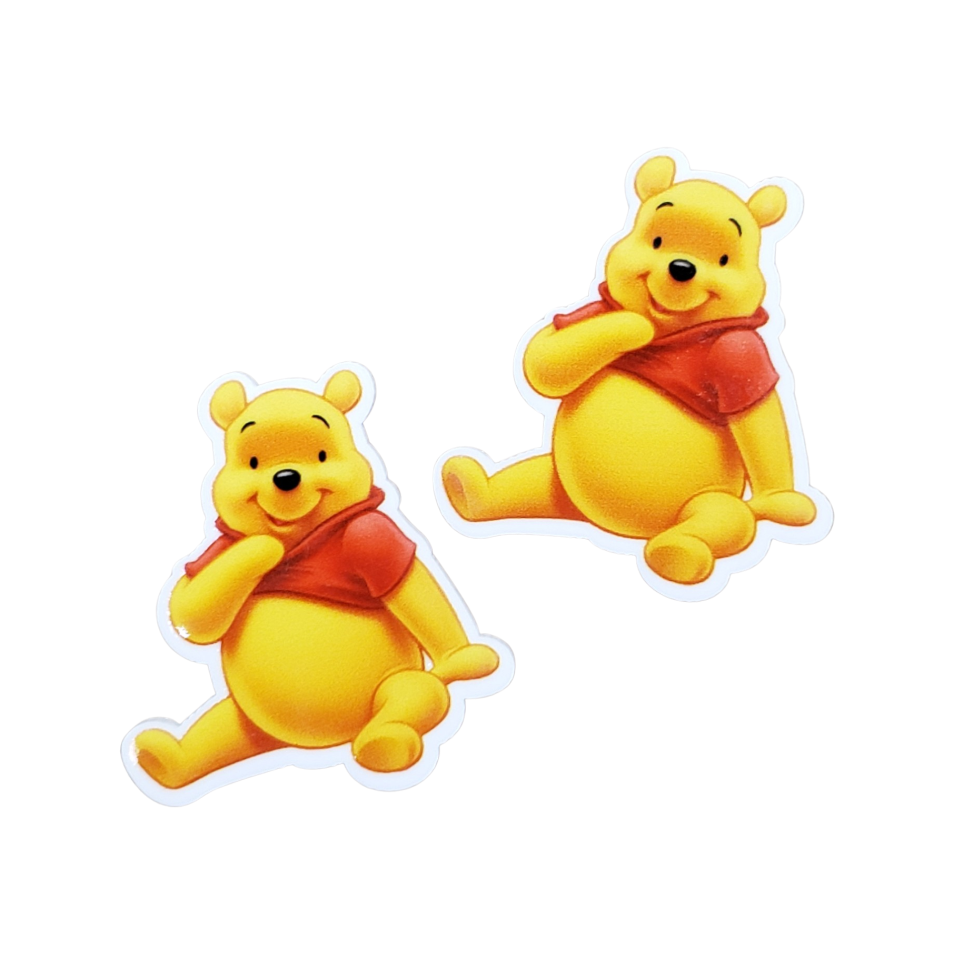 2pc Sitting Honey Bear Planar Resin