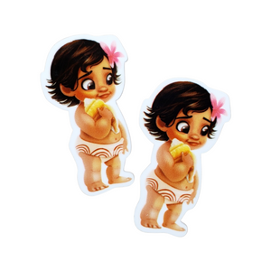 2pc Baby Island Princess Planar Resin