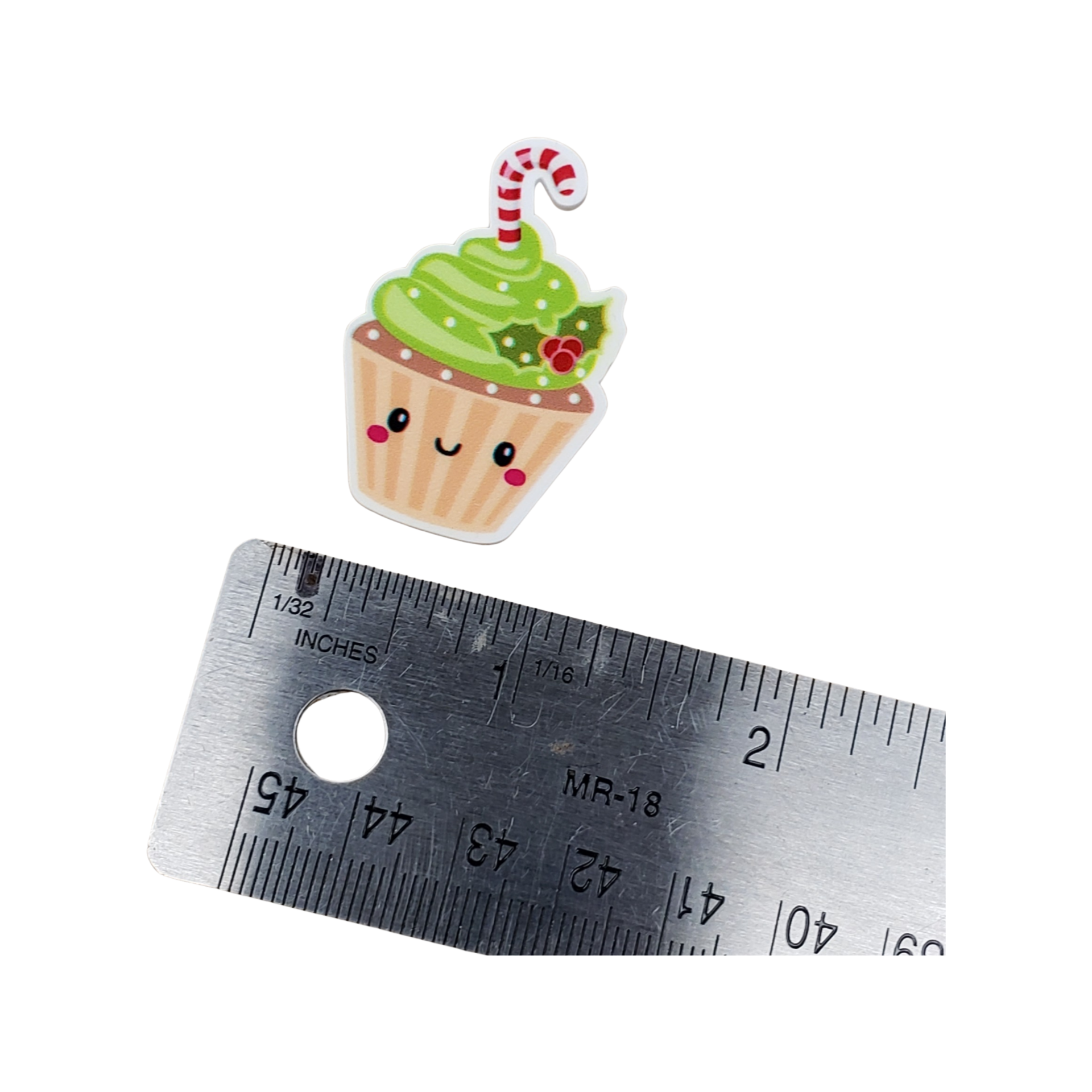 2pc Christmas Cupcake Planar Resin