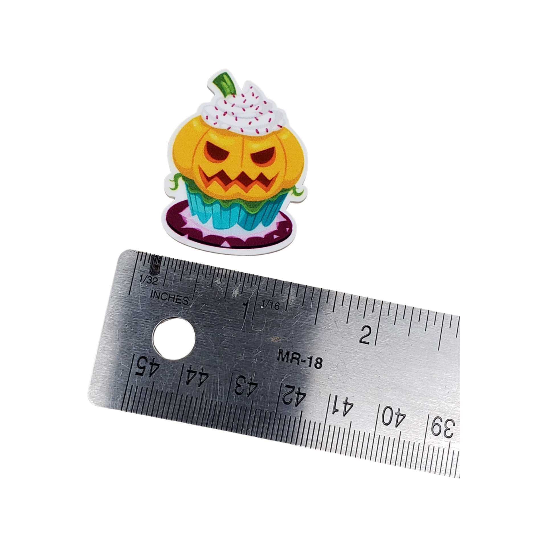 2pc Pumpkins Cupcake Planar Resin