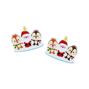 2pc Christmas Chipmunks Planar Resin