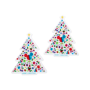 2pc Christmas Tree Planar Resin