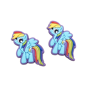 2pc Little Blue Pony Soft PVC Resin