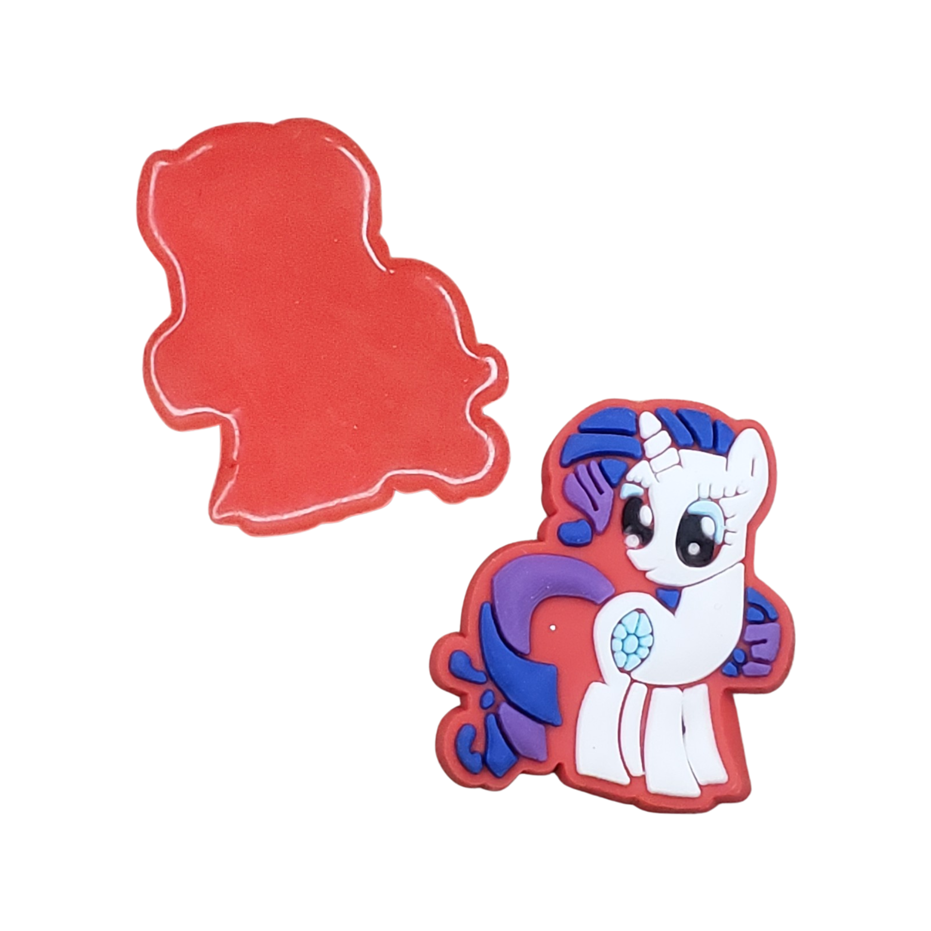 2pc Little White Pony Soft PVC Resin