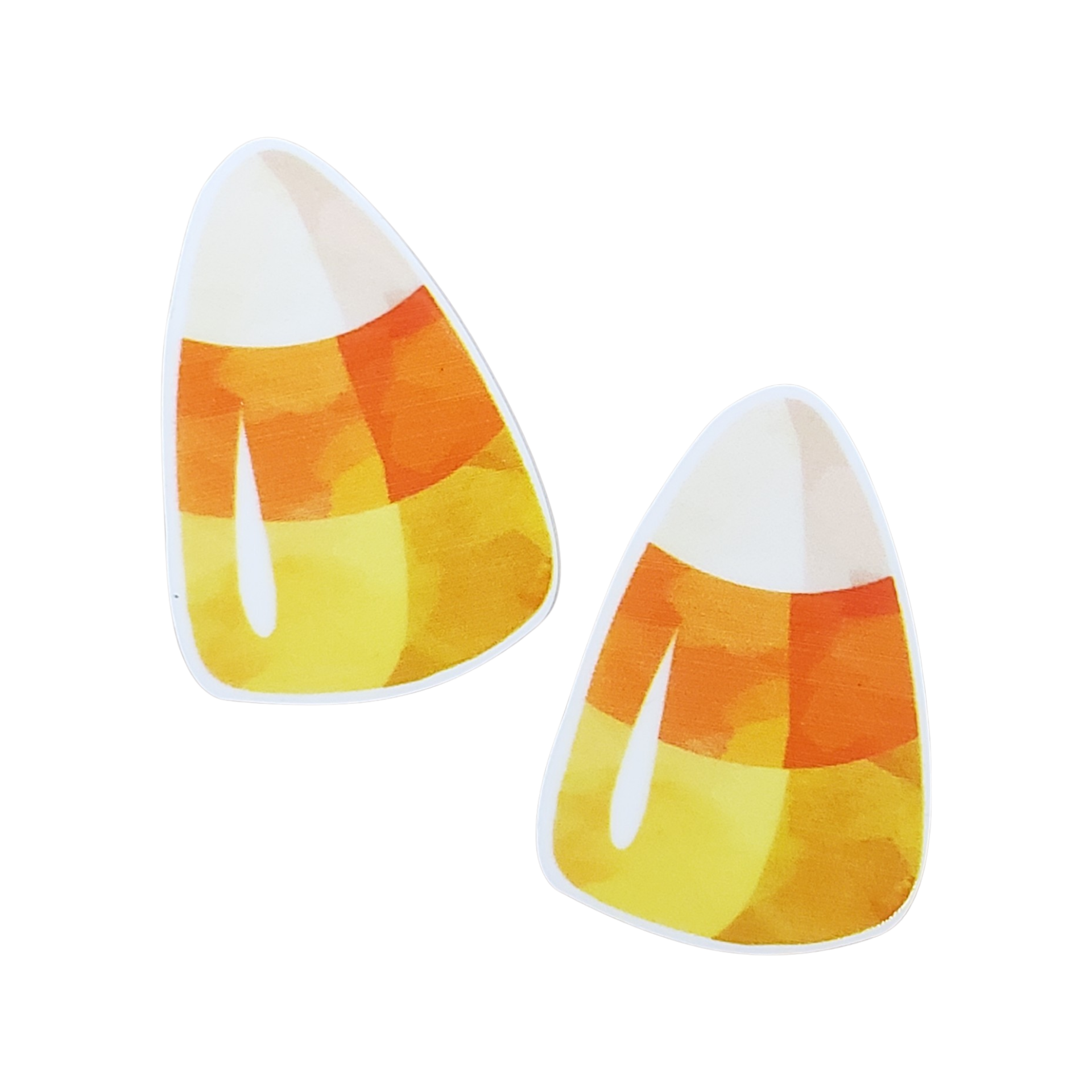 2pc Candy Corn Planar Resin