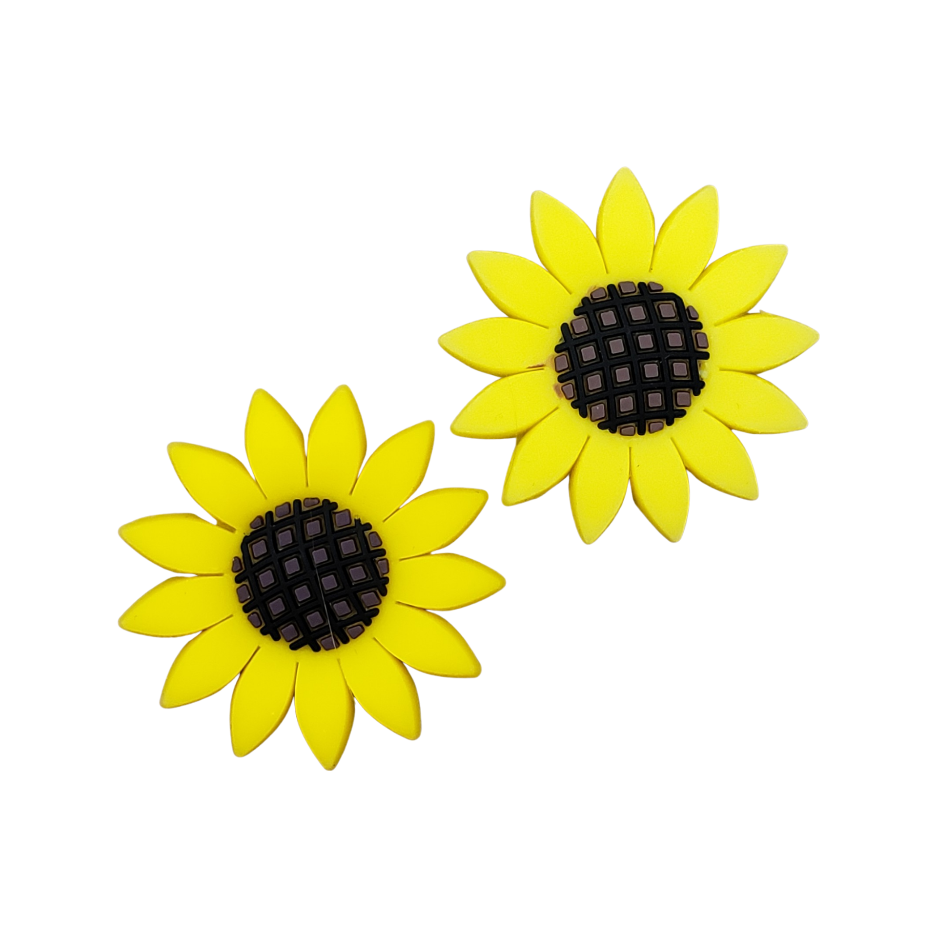 2pc Sunflower Soft PVC Resin