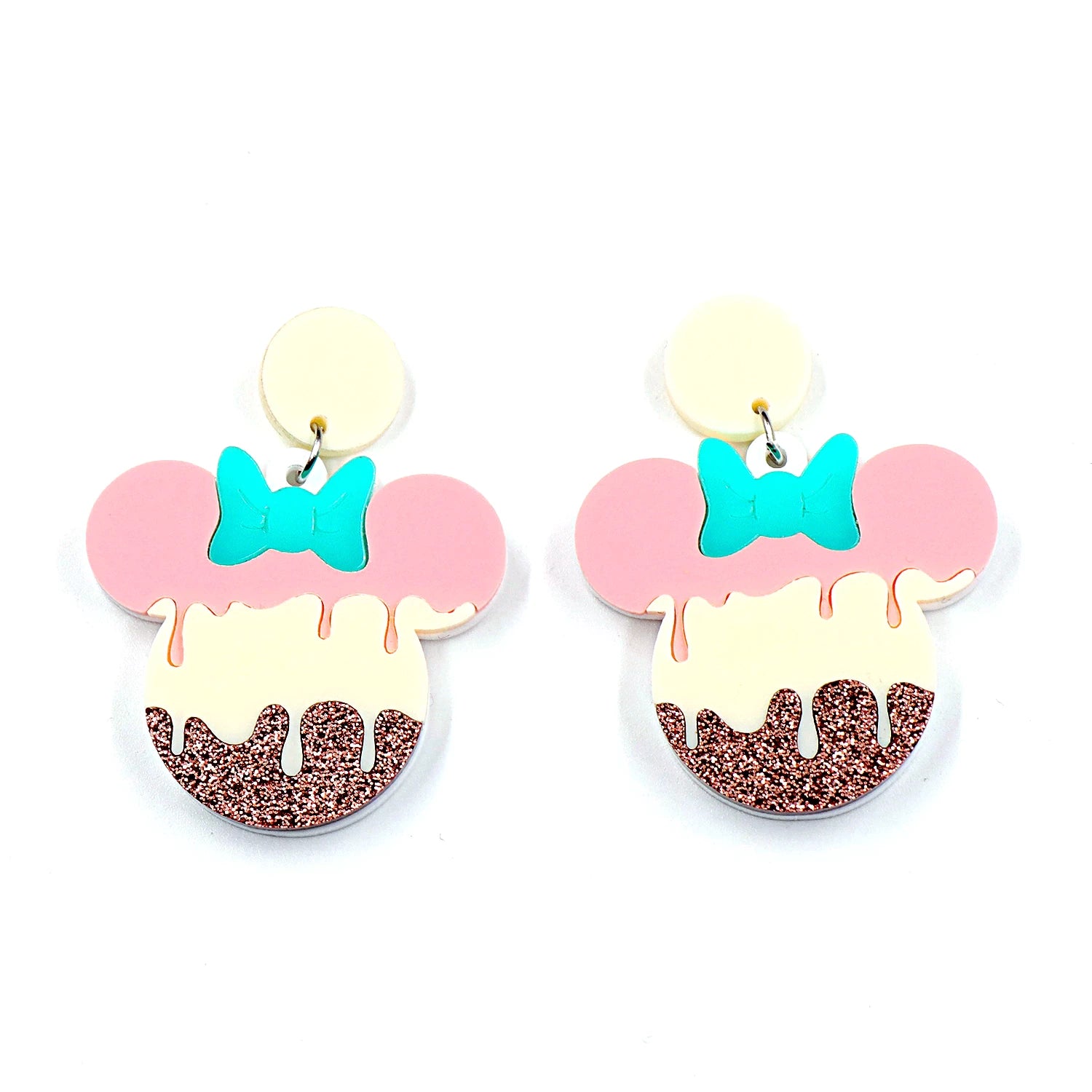 Mouse Ice-Cream Drop Earrings