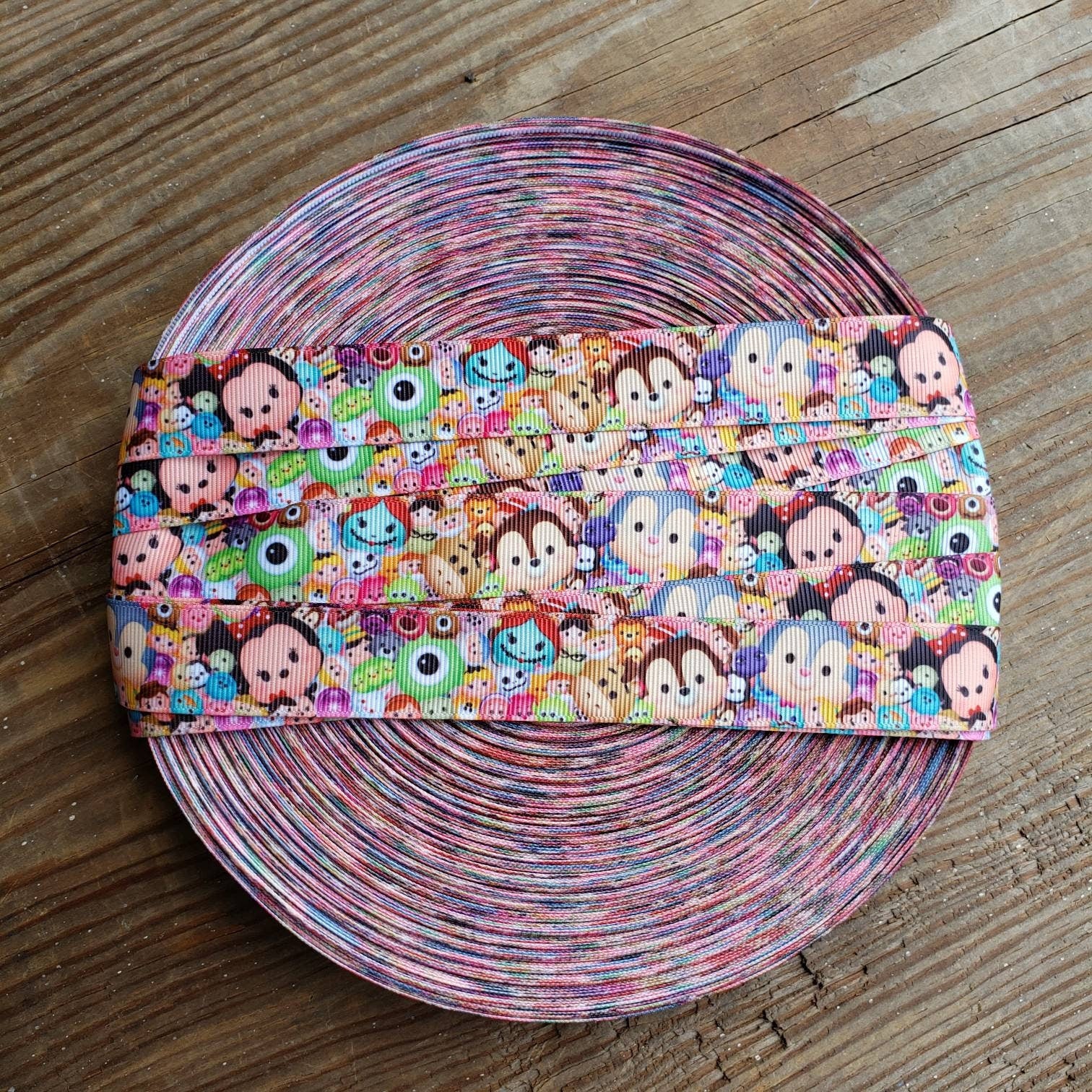 7/8" Mickey and Friends Printed Grosgrain Ribbon