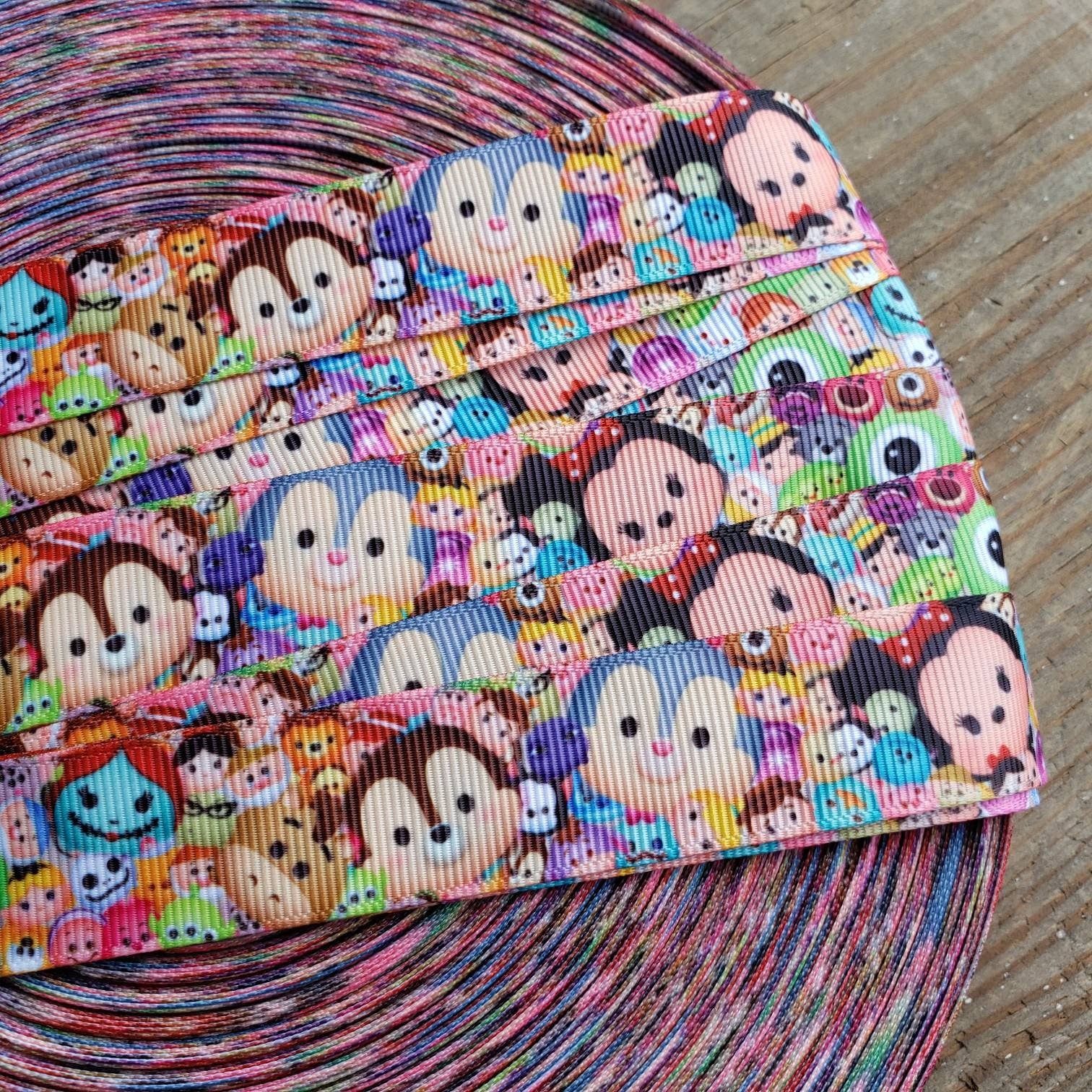 7/8" Mickey and Friends Printed Grosgrain Ribbon