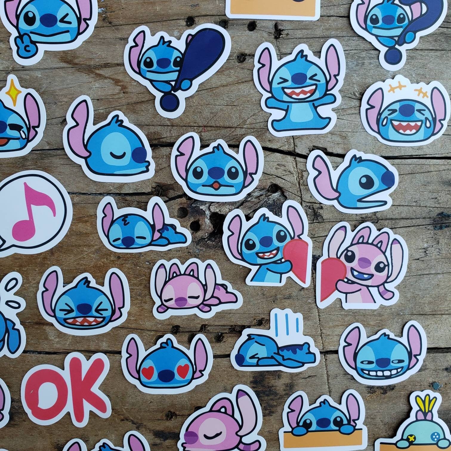 Stitch And Angel Stickers for Sale