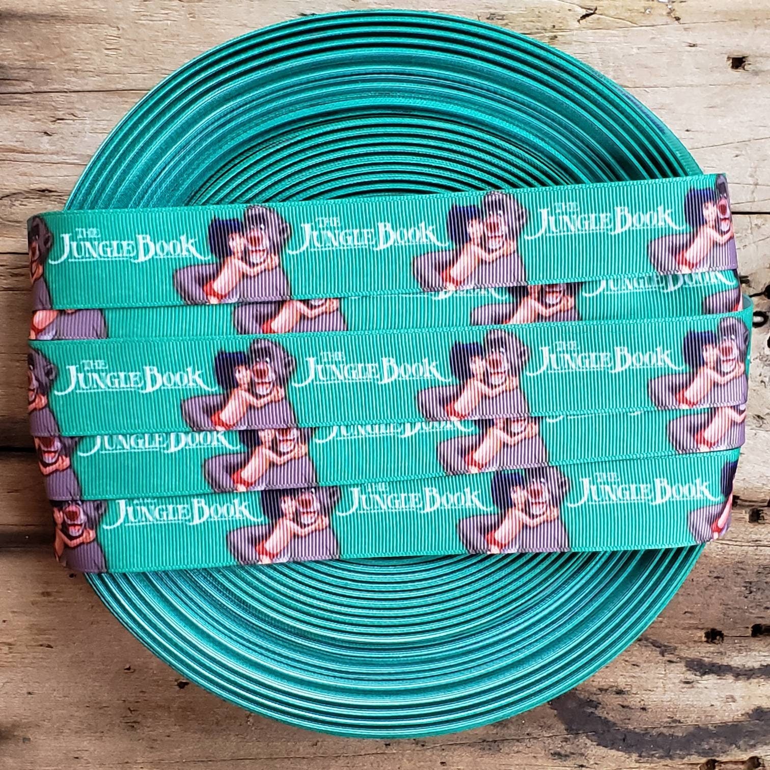 1" Jungle Book Printed Grosgrain Ribbon