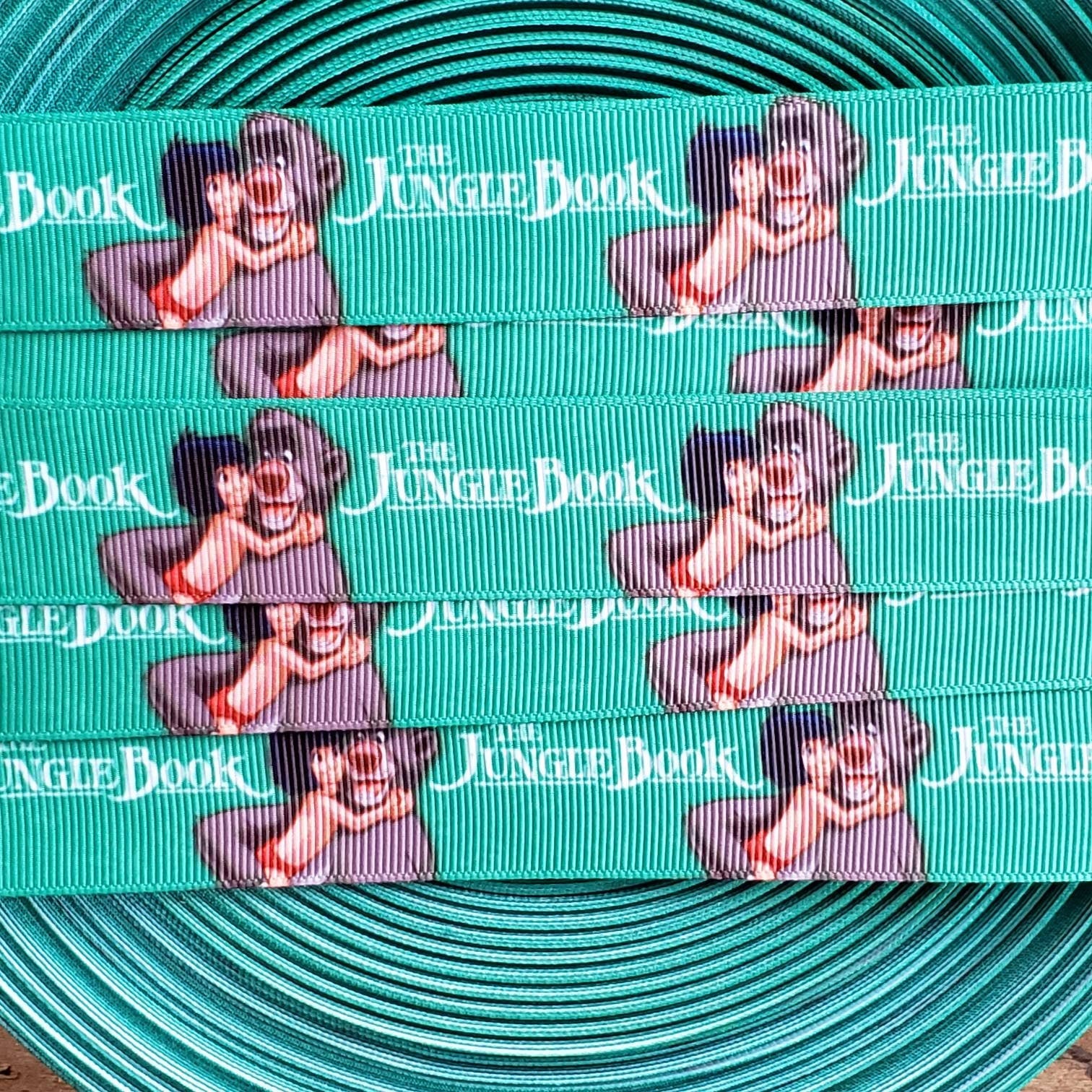 1" Jungle Book Printed Grosgrain Ribbon