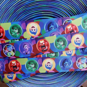 1" Inside Out Printed Grosgrain Ribbon