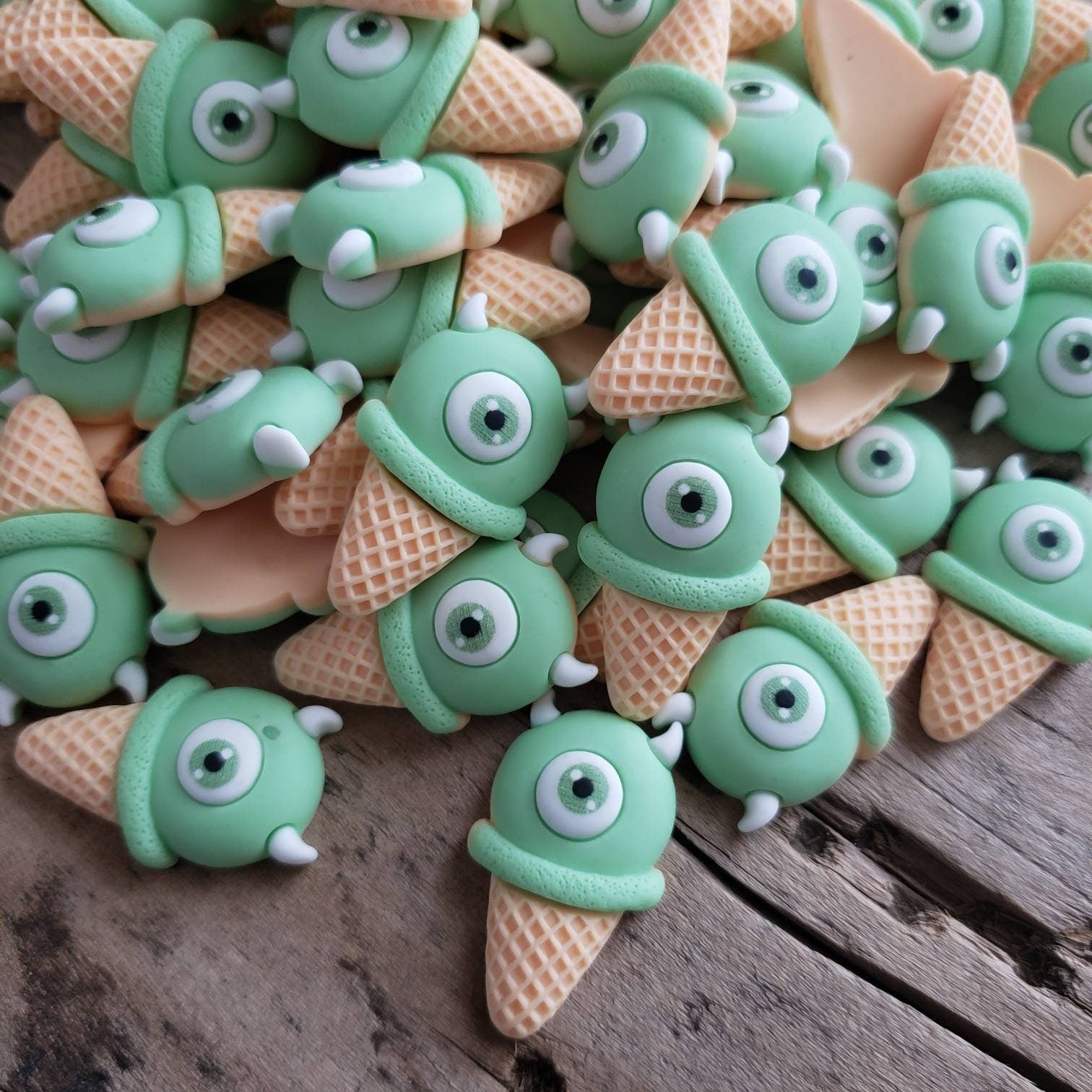 5pc Monsters Inc. Ice Cream Resin Flatback Cabochons – kolorwondercrafts