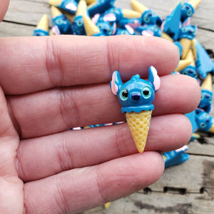 5pc Stitch Ice Cream Resin Flatback Cabochons