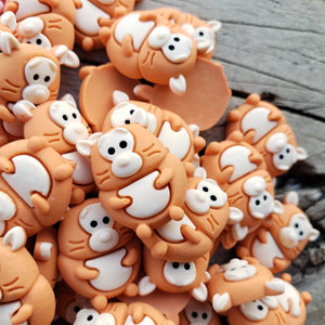 5pc Tigger & Piglet Resin Flatback Cabochon