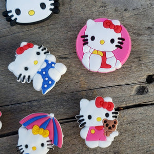 7pc Kitty Shoe Charms