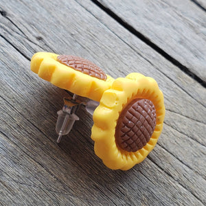 Sunflower Studded Earrings