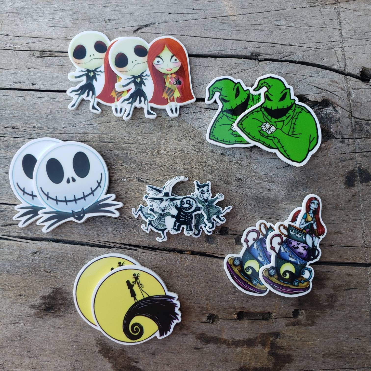 2pc Nightmare Before Christmas Planar Resin