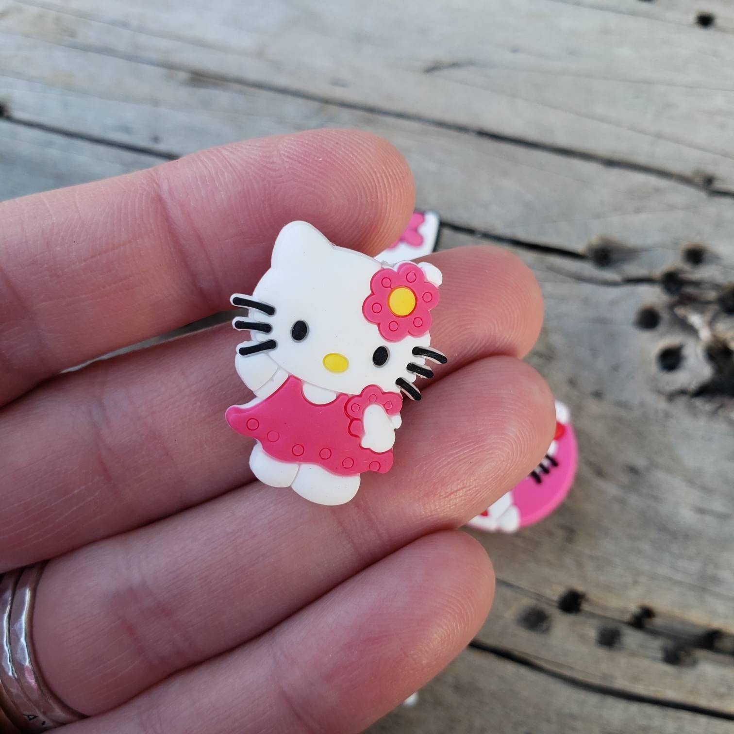 7pc Kitty Shoe Charms