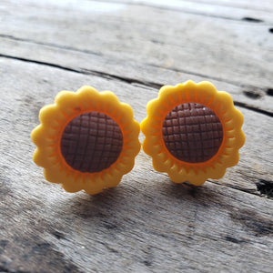 Sunflower Studded Earrings