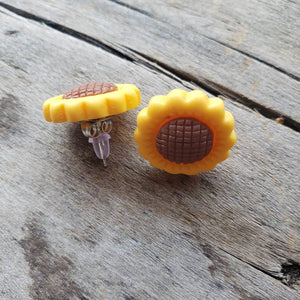 Sunflower Studded Earrings