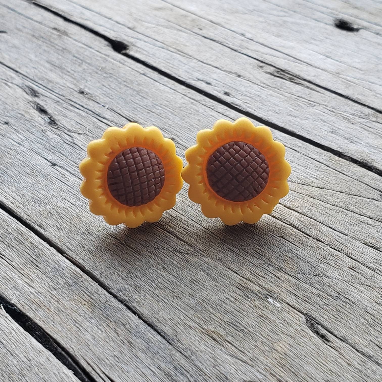 Sunflower Studded Earrings