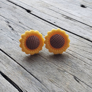 Sunflower Studded Earrings